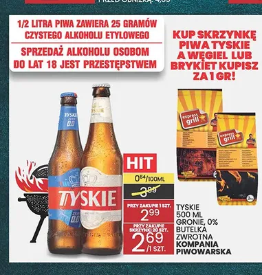 Piwo Tyskie Gronie promocja w Wafelek