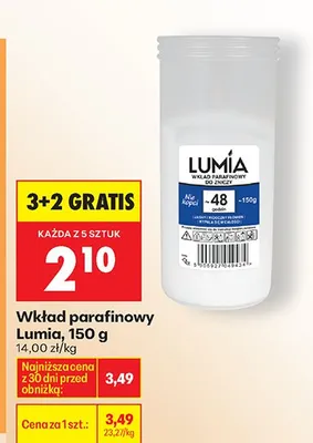 Wkład parafinowy promocja w Biedronka