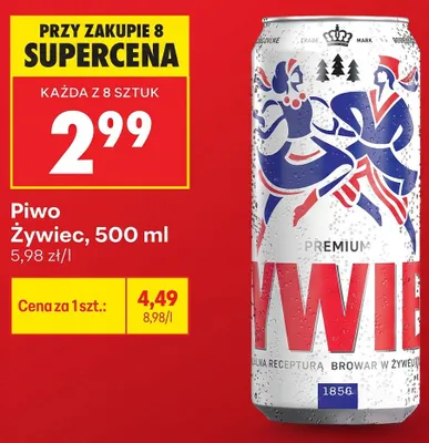 Piwo Żywiec Premium promocja w Biedronka