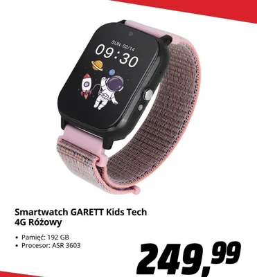 Smartwatch GARETT Kids Tech 4g Różowy promocja w Media Markt