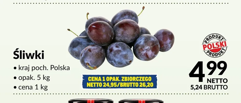 Śliwki polskie promocja w Makro