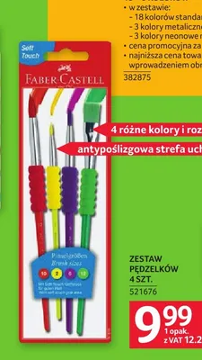 Zestaw pędzelków Faber-Castell promocja w Selgros