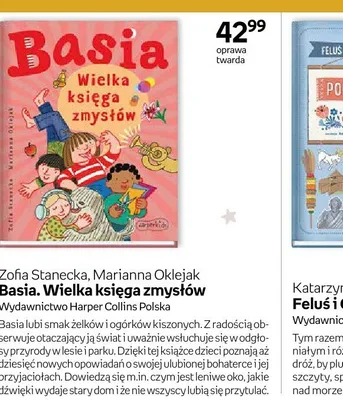 Książka Basia. Wielka księga zmysłów Zofia Stanecka, Marianna Oklejak promocja w Dzień Dziecka