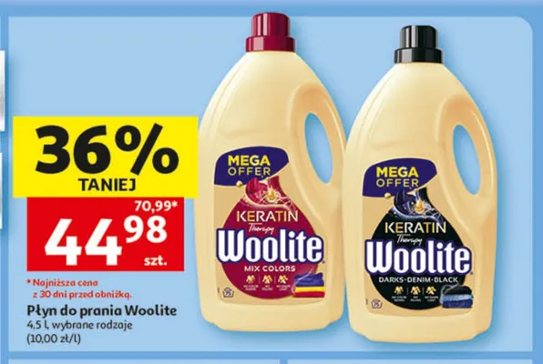 Płyn do prania Woolite Darks Denim Black promocja w Auchan