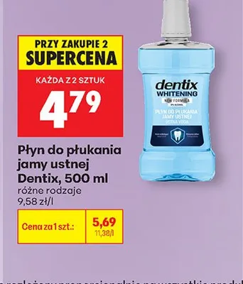 Płyn do płukania jamy ustnej Dentix promocja w Biedronka