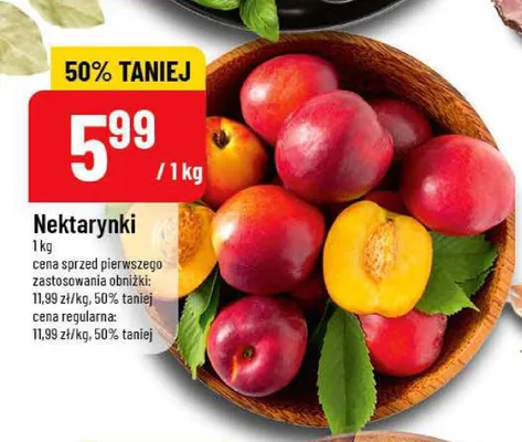 Nektarynki promocja w POLOmarket