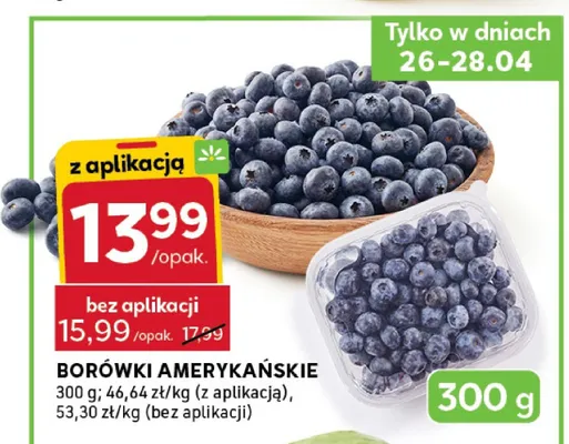 Borówki amerykańskie promocja w Stokrotka