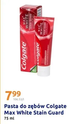 Pasta do zębów Max White Stain Guard promocja w Action