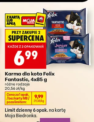 Karma dla kota Felix Fantastic promocja w Biedronka