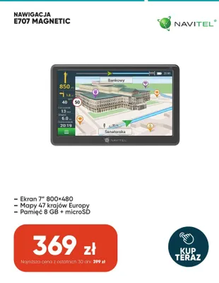 Nawigacja Navitel E707 Magnetic promocja w Max Elektro