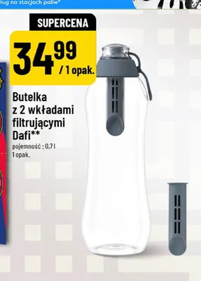 Butelka z 2 wkładami filtrującymi Dafi promocja w POLOmarket