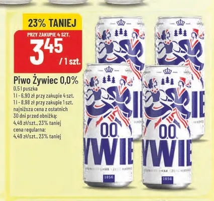 Piwo bezalkoholowe Żywiec promocja w POLOmarket