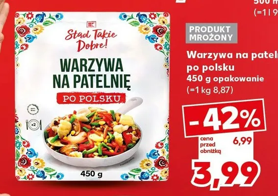 Warzywa na patelnię po polsku K-Stąd Takie Dobre promocja w Kaufland