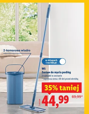 Zestaw do mycia podłóg promocja w Lidl