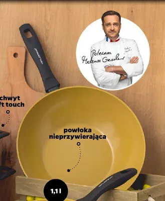 Wok aluminiowy Florina AmVegan 28 cm promocja w Netto