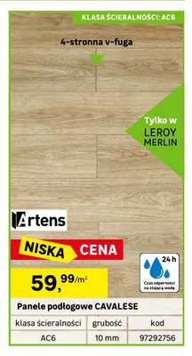 Panele podłogowe Cavalese Artens promocja w Leroy Merlin