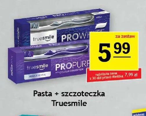 Pasta + szczoteczka Truesmile promocja w Gram Market