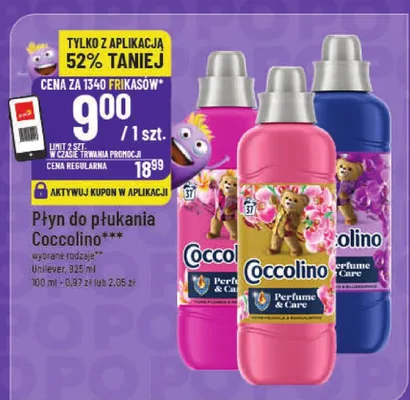 Płyn do płukania Coccolino Perfume różne rodzaje promocja w POLOmarket