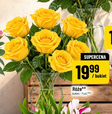 Róże bukiet 7 szt. promocja w POLOmarket