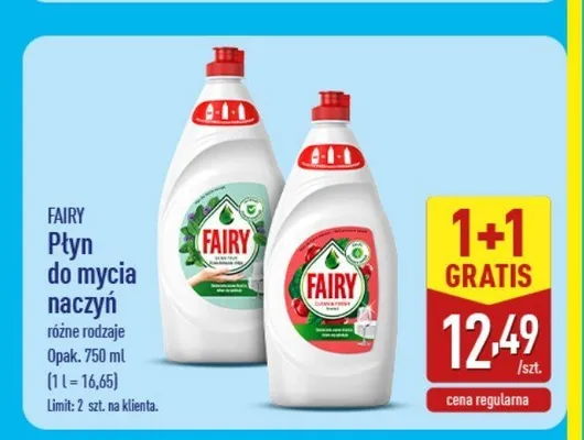 Płyń do mycia naczyń Fairy Lemon promocja w Aldi