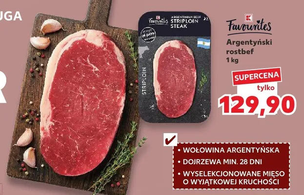 Argentyński rostbef K-Favourites promocja w Kaufland