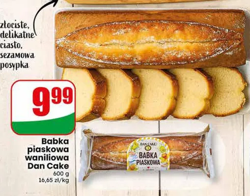 Babka piaskowa waniliowa Dan Cake promocja w Dino