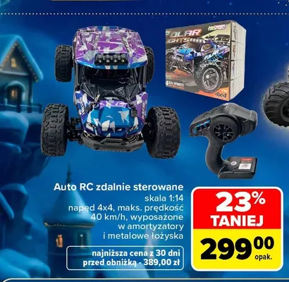Auto RC zdalnie sterowane promocja w Carrefour