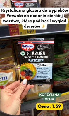 Glazura krystaliczna do ciast z owocami promocja w Kaufland
