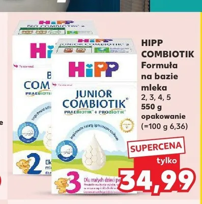 Mleko modyfikowane HiPP Junior Combiotik 2 promocja w Kaufland