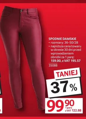 Spodnie damskie promocja w Selgros