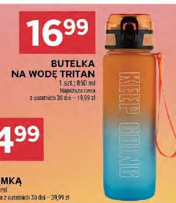 Butelka na wodę Tritan promocja w Stokrotka