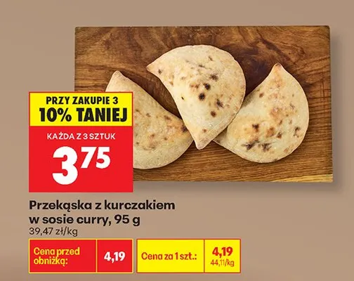 Przekąska z kurczakiem w sosie curry promocja w Biedronka