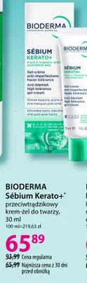 Przeciwtrądzikowy krem-żel do twarzy Bioderma Sébium Kerato+ promocja w Hebe