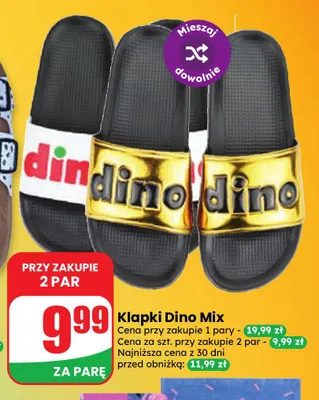 Klapki Dino Mix promocja w Dino
