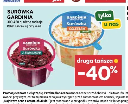 Surówka Gardinia promocja w Stokrotka