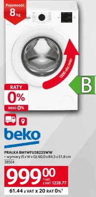 Pralka BEKO BM1WFU3B225WW promocja w Selgros