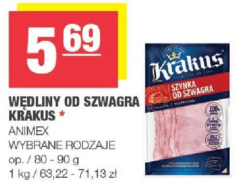 Wędliny od szwagra wybrane rodzaje promocja w SPAR
