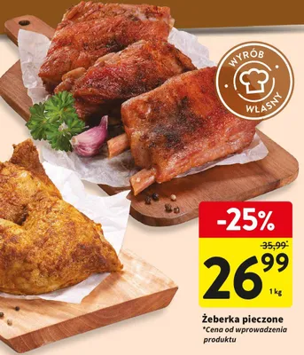 Żeberka pieczone promocja w Intermarche