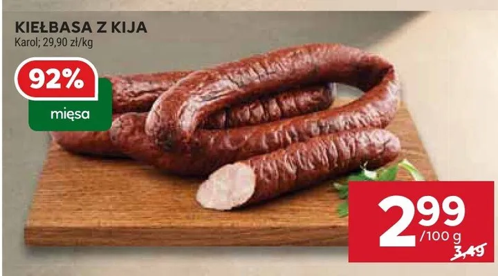 Kiełbasa z kija promocja w Stokrotka