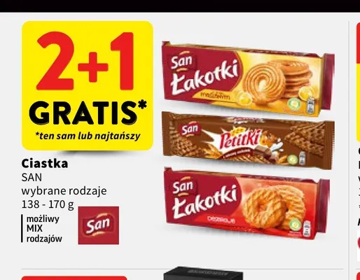 Ciastka San Łakotki maślane promocja w Intermarche