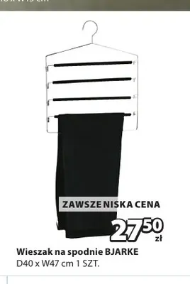 Wieszak na spodnie Bjarke promocja w Jysk
