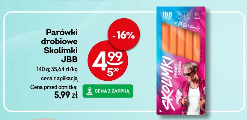 Parówki drobiowe Giżewski promocja w Żabka
