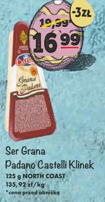 Ser Grana Padano Castelli Klinek promocja w Arhelan