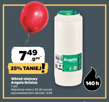 Wkład olejowy Angela Bolsius promocja w Netto