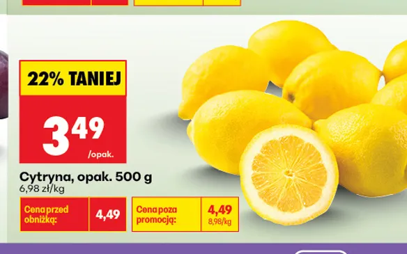 Cytryna promocja w Biedronka