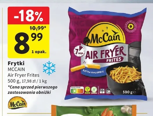 Frytki McCain Air Fryer Frites promocja w Intermarche