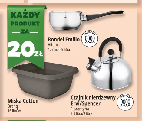 Czajnik nierdzewny Ervi Florentyna promocja w Leclerc