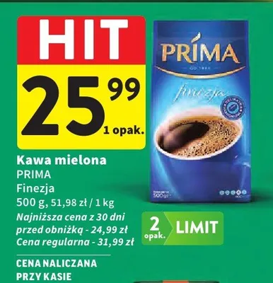 Kawa mielona Finezja promocja w Intermarche