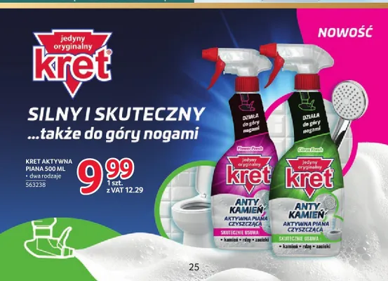 Aktywna piana czyszcząca Kret Anty Kamień Flower Fresh promocja w Selgros