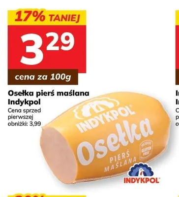 Osełka pierś maślana Indykpol promocja w Hitpol